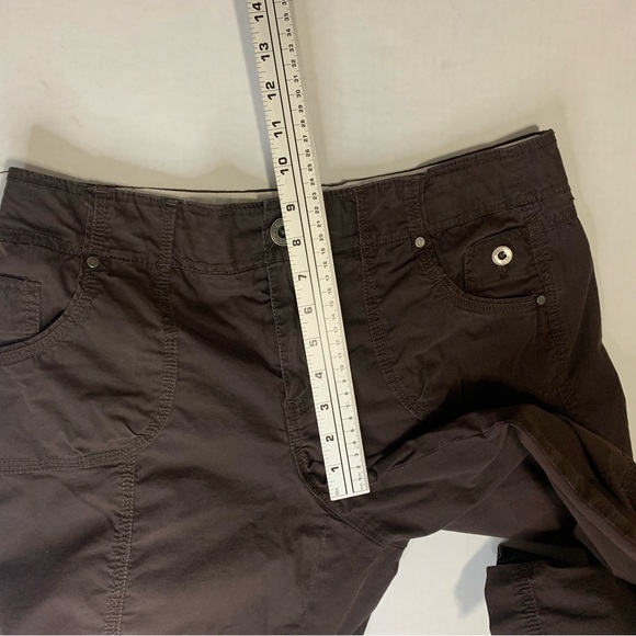 Intro Love The Fit Capri Strech Pants Chocolate Brown Size 10 Women’s Cropped - Picture 10 of 11